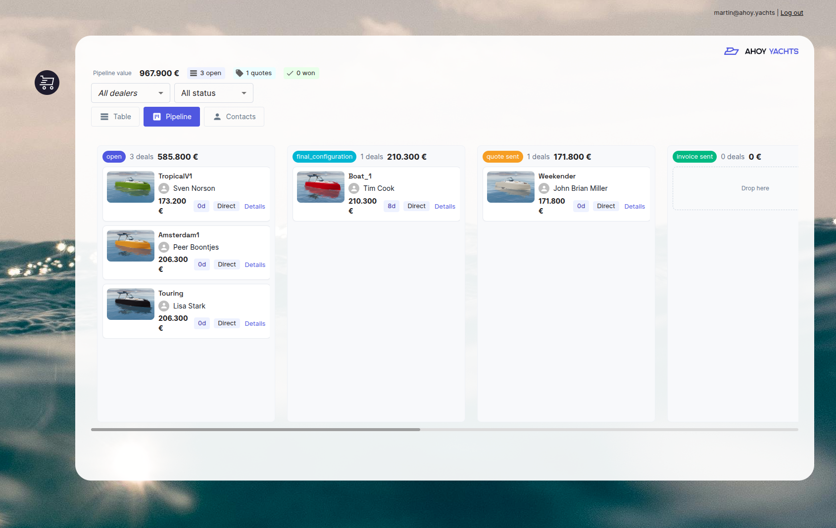Automate follow-ups and nurture every yacht lead